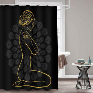Open image in slideshow, douchegordijn American Girl Shower Curtain Bathroom Waterproof Shower Curtains Hanging Bathroom Curtains For Home Decoration
