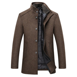 Open image in slideshow, STG 2021 Men Brand Winter Warm Jacket Parkas Coat Men Fashion Autumn Clothing Windproof Woolen Slim Adjustable Vest Parkas Male
