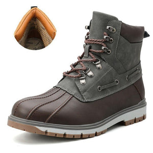 Open image in slideshow, Brand Winter Men&#39;s Boots Thick Plush Warm Snow Boots
