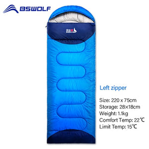 Open image in slideshow, BSWOLF Camping Sleeping Bag Ultralight Waterproof  4 Season Warm Envelope Backpacking Sleeping Bag for Outdoor Traveling Hiking
